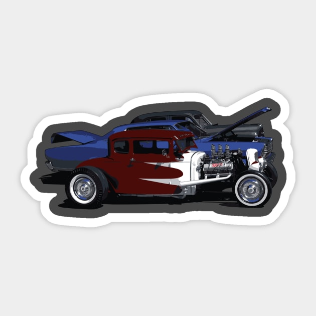 hot rod trio Sticker by JonnyFivePhoto